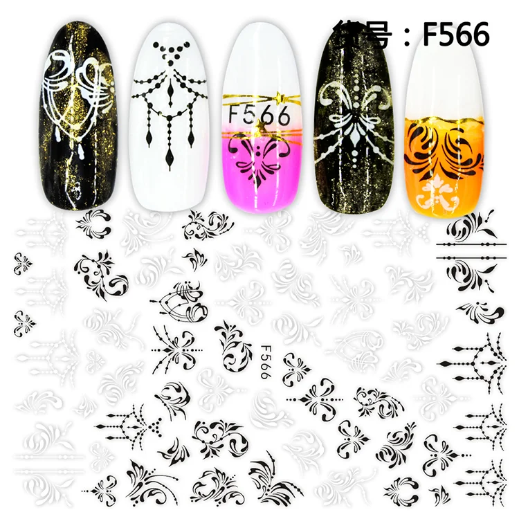 Köröm matrica 3D-s No.F566 -123