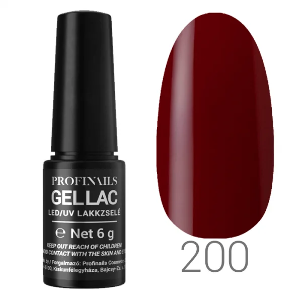 Profinails Gel Lac LED/UV lakkzselé 6gr No.200