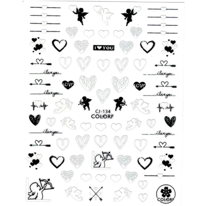 Köröm matrica 3D-s No.CJ134 -76