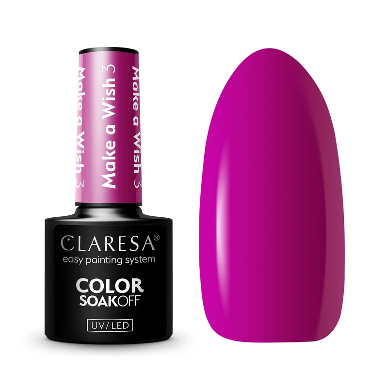 CLARESA UV/LED gél lakk 5g - MAKE A WISH 03
