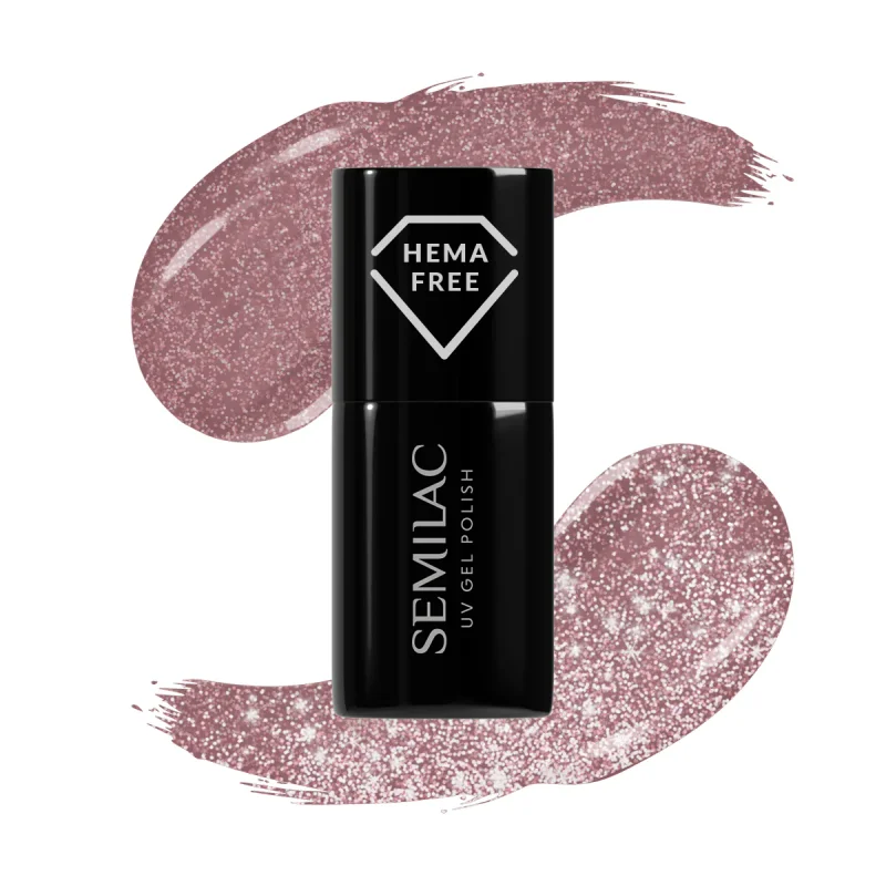 SEMILAC UV/LED Gél Lakk 7ml - 395 - HEMA FREE - Dawn till Dusk