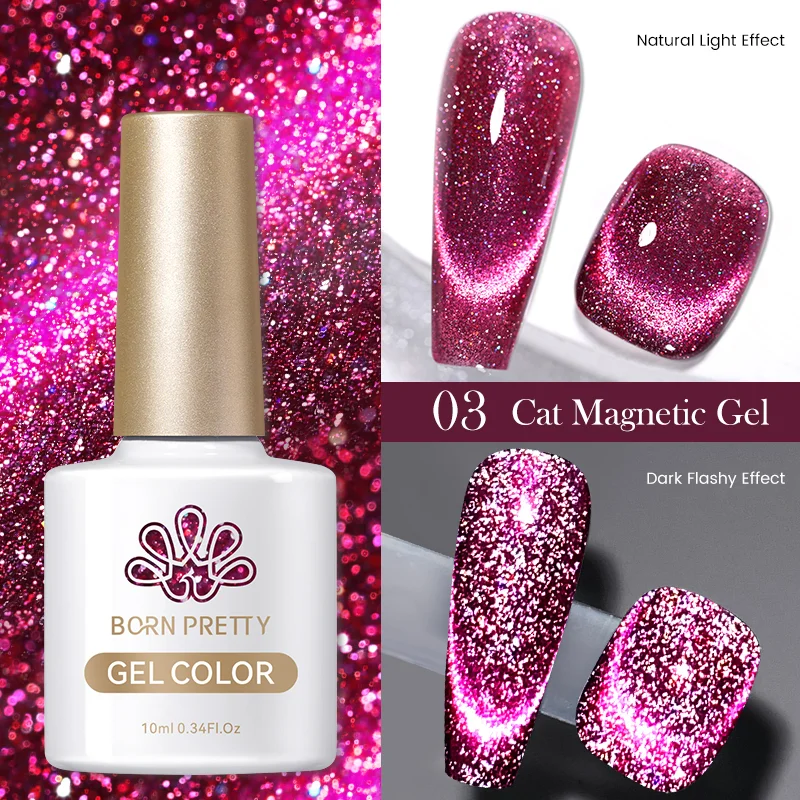Born Pretty Cat Magnetic UV/LED gél lakk 10 ml - CM03