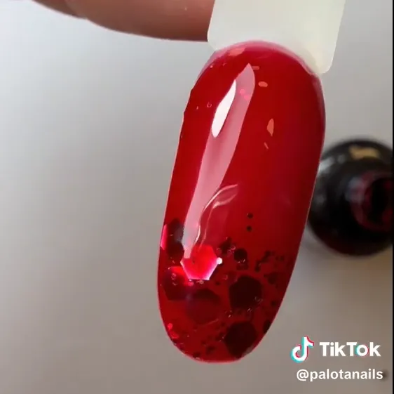 Glass art technika végeredménye - mind a három szín együtt