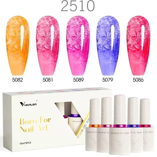 Üvegszilánk hatás végeredménye - spektakuláris 3D nail art