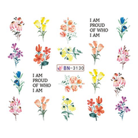 Köröm matrica - virágos - No.3130 - 6