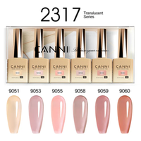 CANNI HEMA FREE UV/LED gél lakk szett 6x9ml - 2317