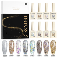 CANNI HEMA FREE  szett 8x9ml - No.12 - Dawn Crystal Flash Collection