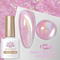 BORN PRETTY Rainbow Water Light Cat Magnetic UV/LED gél lakk 10 ml - RW03