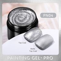 BORN PRETTY PRO tégelyes festőzselé 5 ml - PN04 - Silver