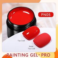 BORN PRETTY PRO tégelyes festőzselé 5 ml - PN05 - Red