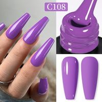 Born Pretty Pro UV/LED HEMA FREE gél lakk 15 ml - C108 - Dark Orchid