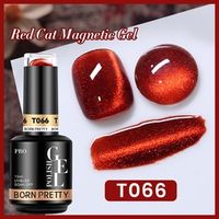BORN PRETTY PRO UV/LED gél lakk 15 ml - T066 - Red Cat Magnetic Gel