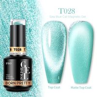 BORN PRETTY PRO UV/LED gél lakk 15 ml - T028 - Sea Blue Cat Magnetic