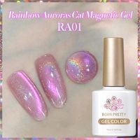 BORN PRETTY Rainbow Aurora Cat Magnetic UV/LED gél lakk 10 ml - RA01