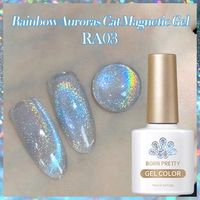 BORN PRETTY Rainbow Aurora Cat Magnetic UV/LED gél lakk 10 ml - RA03