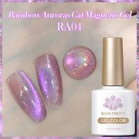 BORN PRETTY Rainbow Aurora Cat Magnetic UV/LED gél lakk 10 ml - RA04
