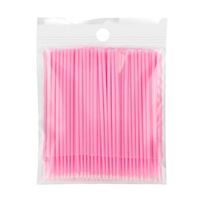Műanyag kutikula tisztító pálca 100 db - rózsaszín