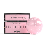 MAKEAR Challengel Builder Gel 15ml - No.HG15 Dark Rose Shimmer