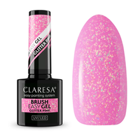 CLARESA UV/LED Brush Easy Gel 5g - Glitter Pink