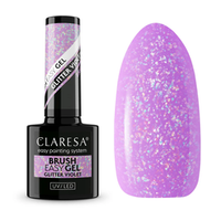 CLARESA UV/LED Brush Easy Gel 5g - Glitter Violet