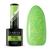 CLARESA UV/LED Brush Easy Gel 5g - Glitter Pistachio