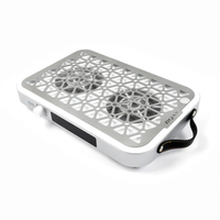 Duplaventillátoros asztali porelszívó - 48 W