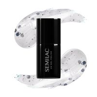 SEMILAC UV/LED Gél Lakk 7ml - 924 - Silver & White Drops