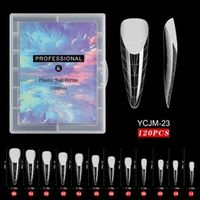 Poly Gél Tip szett - 120 db - No.07 -  Mandula