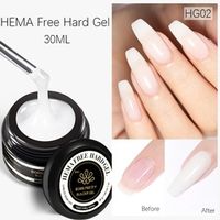 BORN PRETTY PRO Hard Gel építőzselé 30 ml - HG02 - Milky White