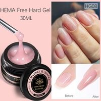 BORN PRETTY PRO Hard Gel építőzselé 30 ml - HG08 - Pink Glitter
