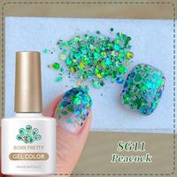 Born Pretty UV/LED gél lakk 10 ml - SG11 - Peacock