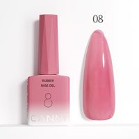 CANNI HEMA FREE Rubber Base Gel - 9 ml - X08 Dark Pink