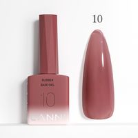 CANNI HEMA FREE Rubber Base Gel - 9 ml - X10 Brownie