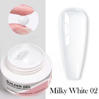 Born Pretty gyurmazselé és építőzselé 60 g - No.02 - Milky White