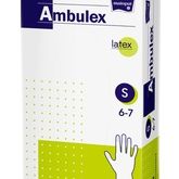 Ambulex Púderes Latex gumikesztyű - S méret 100 db