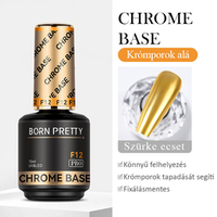 Born Pretty PRO - F12 - Chrome Base Top Coat 15 ml - fixálásmentes fényzselé