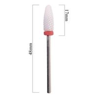 Kerámia csiszolófej leszedéshez - kúpos - finom (piros)