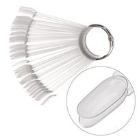 Margaréta legyező 50 db-os clear - Ovális formájú, belül mattított