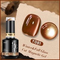 BORN PRETTY PRO UV/LED gél lakk 15 ml - T081 - Glass Beads Cat Magnetic