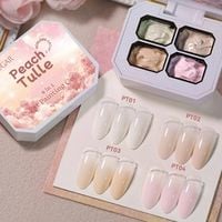 BORN PRETTY 4in1 festőzselé paletta - No.S02 - Peach Tulle