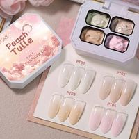 BORN PRETTY 4in1 festőzselé paletta - No.S02 - Peach Tulle