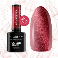 CLARESA UV/LED gél lakk 5g - CAT EYE RED