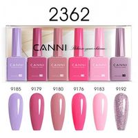 CANNI HEMA FREE UV/LED gél lakk szett 6x9ml - 2362
