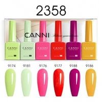 CANNI HEMA FREE UV/LED gél lakk szett 6x9ml - 2358