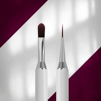 STALEKS PRO EXPERT Kétvégű ecset mágneses kupakkal / 12mm nullás + 11mm ovális zselés