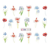 Köröm matrica No.1113 pipacsos-3