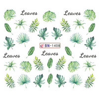 Köröm matrica No.1408 zöld leveles-42