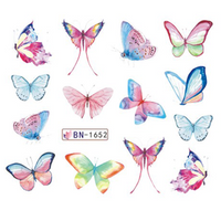 Köröm matrica No.1652 világos nagy pillangós-40