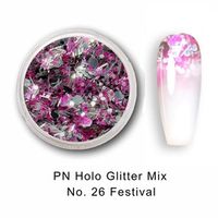 PN Holo glitter mix No.26 Festival
