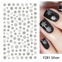 Köröm matrica 3D-s No.F281 - Black-36